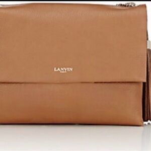 Lanvin Brown genuine Leather handbag with tassels